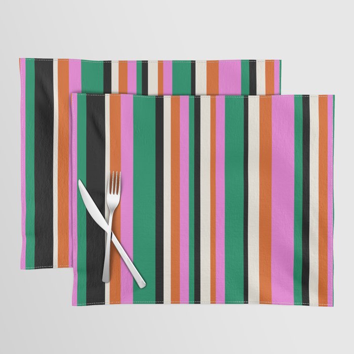 Classic Stripes XIV - Bold Retro Placemat Gallery Image 1