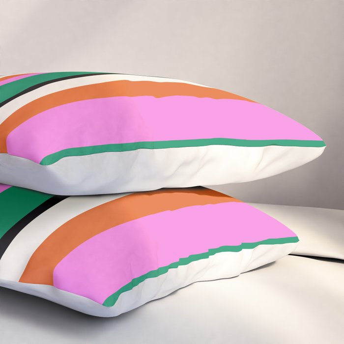 Classic Stripes XIV - Bold Retro Pillow Sham Gallery Image 3
