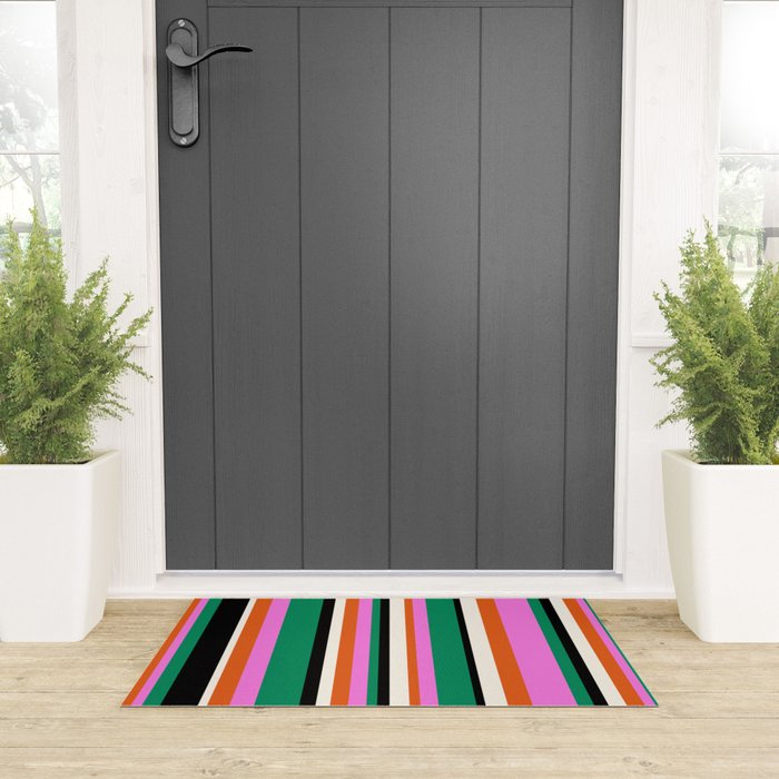 Classic Stripes XIV - Bold Retro Welcome Mat Gallery Image 3