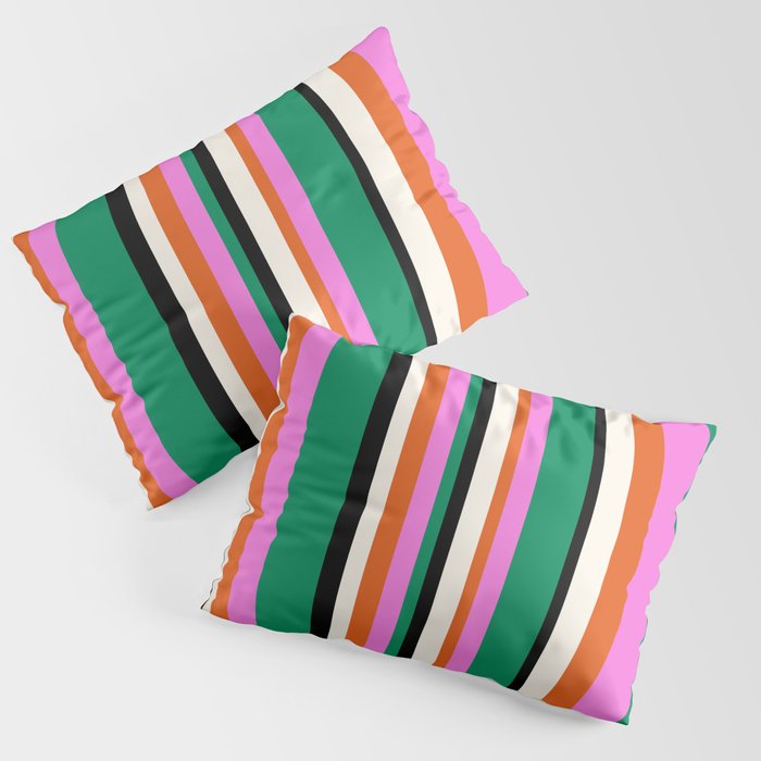 Classic Stripes XIV - Bold Retro Pillow Sham Gallery Image 3