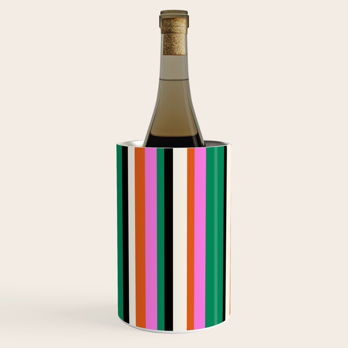 Classic Stripes XIV - Bold Retro Wine Chiller Gallery Image 1
