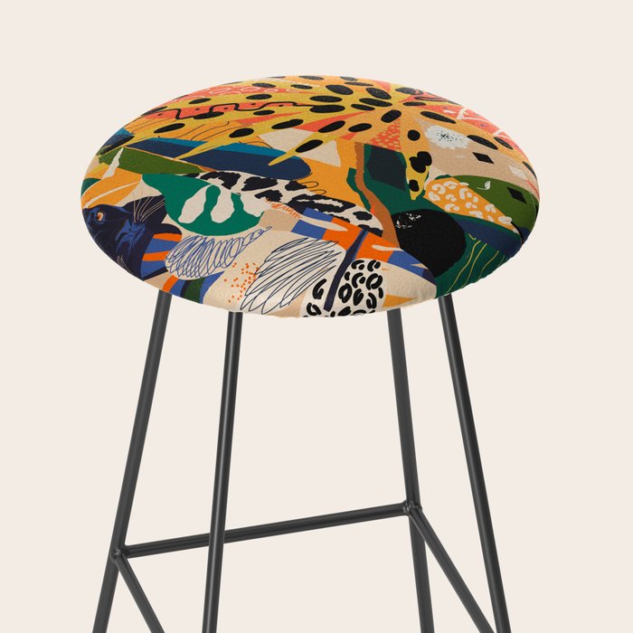 POP COLLAGE 01: Wild Edition Stool Gallery Image 2