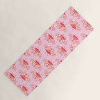 Butterfly Pink Red Yoga Mat Gallery Image 1