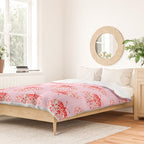 Butterfly Pink Red Duvet Cover Gallery Image 2