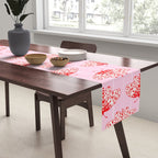 Butterfly Pink Red Table Runner Gallery Image 2