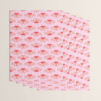 Butterfly Pink Red Wrapping Paper Gallery Image 3