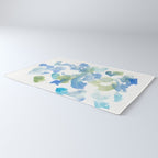 Abstract Art 180714 Abstract 16 Blue Green Watercolour | Watercolor Brush Strokes Rug Gallery Image 3