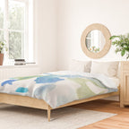 Abstract Art 180714 Abstract 16 Blue Green Watercolour | Watercolor Brush Strokes Duvet Cover Gallery Image 2