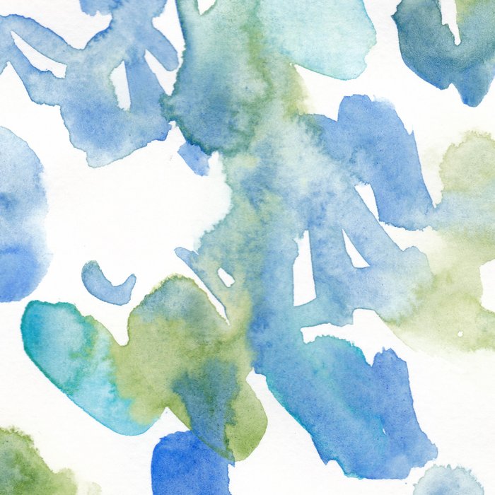 Abstract Art 180714 Abstract 16 Blue Green Watercolour | Watercolor Brush Strokes Coffee Mug Gallery Image 2