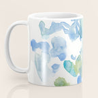 Abstract Art 180714 Abstract 16 Blue Green Watercolour | Watercolor Brush Strokes Coffee Mug Gallery Image 3