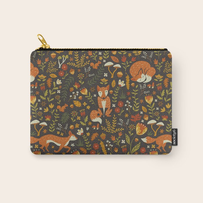 Fox in an Autumn Garden Carry All Pouch Gallery Image 1