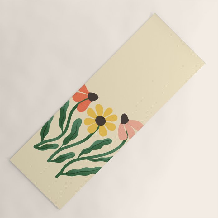 Brown Eyed Susans Flower Market Yoga Mat Gallery Image 1
