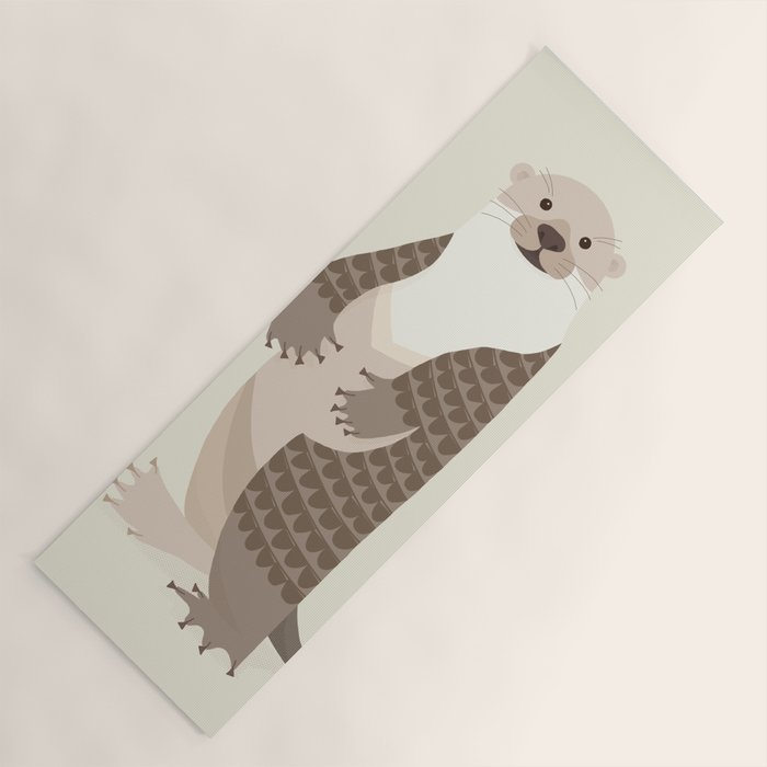 Whimsical Otter Yoga Mat