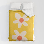Happy Golden Daisies | Yellow Daisies | Summer Flowers Duvet Cover Gallery Image 6