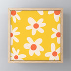 Happy Golden Daisies | Yellow Daisies | Summer Flowers Mini Art Print Gallery Image 1