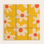 Happy Golden Daisies | Yellow Daisies | Summer Flowers Wood Wall Art Gallery Image 1