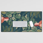 Inhale green  - jungle night at home Desk Mat Gallery Image 1