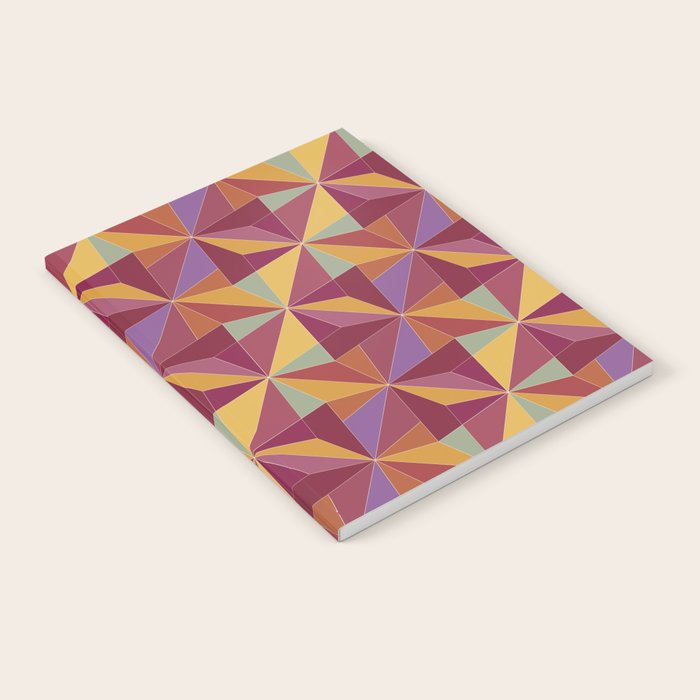 Kaleidoscope Tile Pattern X Vibrant Tropical Notebook Gallery Image 2