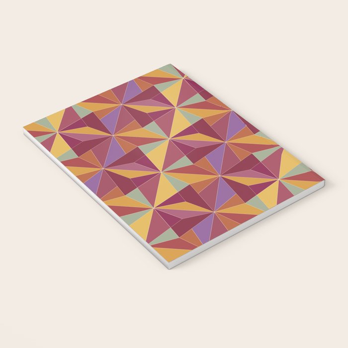 Kaleidoscope Tile Pattern X Vibrant Tropical Notebook Gallery Image 3
