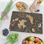 Secret Garden Spring Birds - Forest Green Cutting Board Gallery Image 2