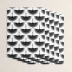 Japanese Crane Ornate Art Deco Monochrome Pattern Wrapping Paper Gallery Image 3