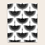 Japanese Crane Ornate Art Deco Monochrome Pattern Notebook Gallery Image 4