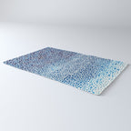 Japanese Art Navy Blue Wall Art Polkadot Abstract Print maximalist Wall Art Wabi Sabi Poster Rug Gallery Image 3