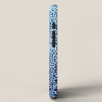 Japanese Art Navy Blue Wall Art Polkadot Abstract Print maximalist Wall Art Wabi Sabi Poster iPhone Case Gallery Image 2