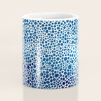 Japanese Art Navy Blue Wall Art Polkadot Abstract Print maximalist Wall Art Wabi Sabi Poster Coffee Mug Gallery Image 4