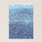 Japanese Art Navy Blue Wall Art Polkadot Abstract Print maximalist Wall Art Wabi Sabi Poster Stationery Card Gallery Image 2
