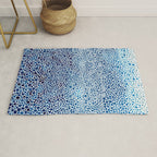 Japanese Art Navy Blue Wall Art Polkadot Abstract Print maximalist Wall Art Wabi Sabi Poster Rug Gallery Image 1