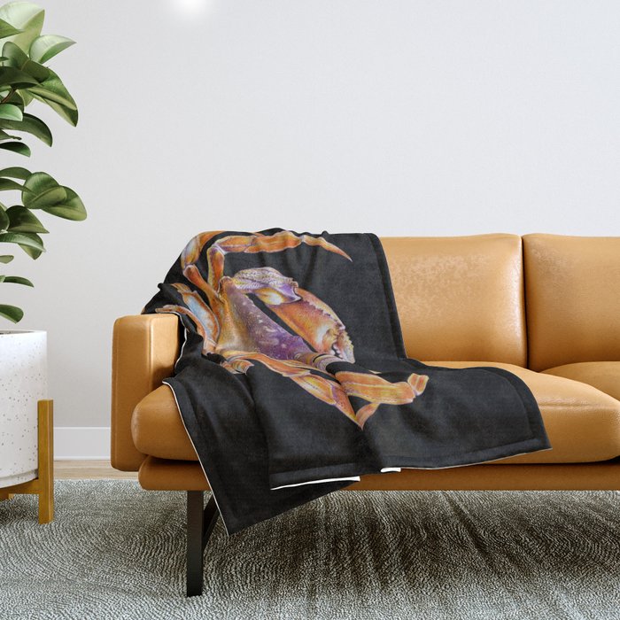 Dungeness crab Throw Blanket Gallery Image 1