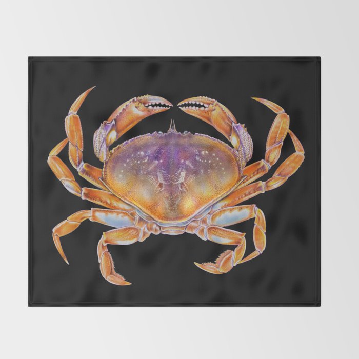 Dungeness crab Throw Blanket Gallery Image 2