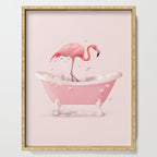 Bathtub Flamingo Serving Tray Gallery Image 1
