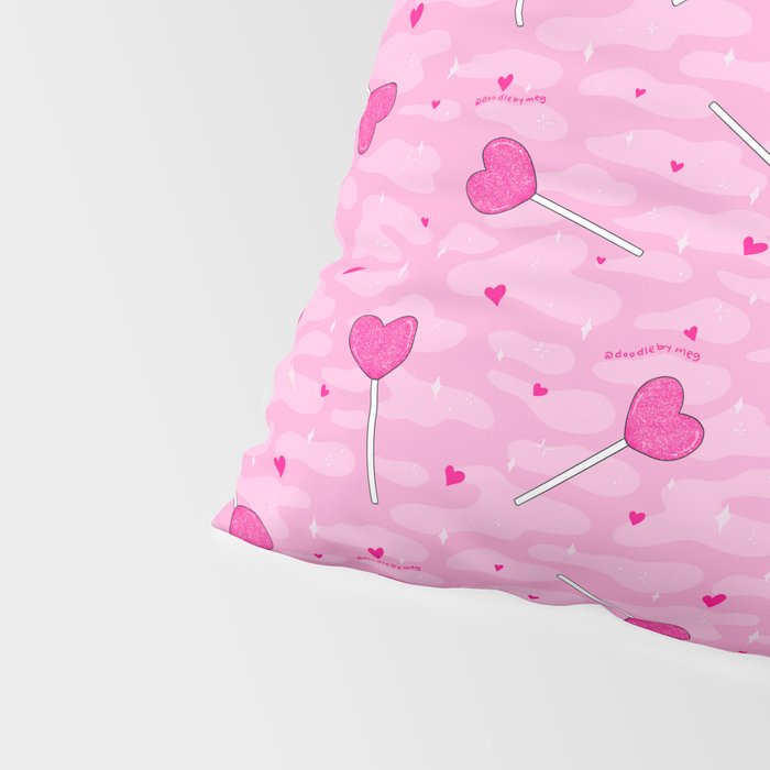 Valentine Lollipop Print Pillow Sham Gallery Image 4