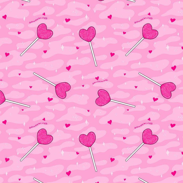 Valentine Lollipop Print Coffee Mug Gallery Image 2