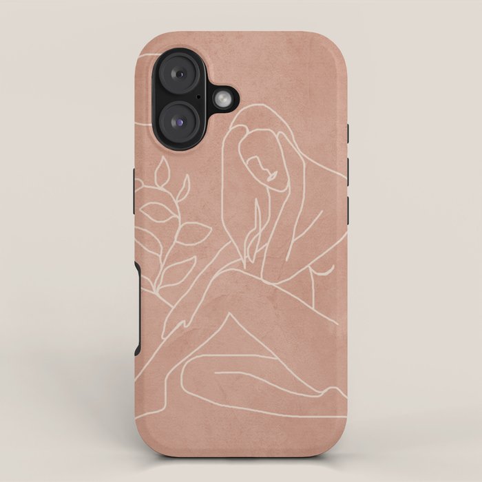 Engraved Nude Line I iPhone Case Gallery Image 1