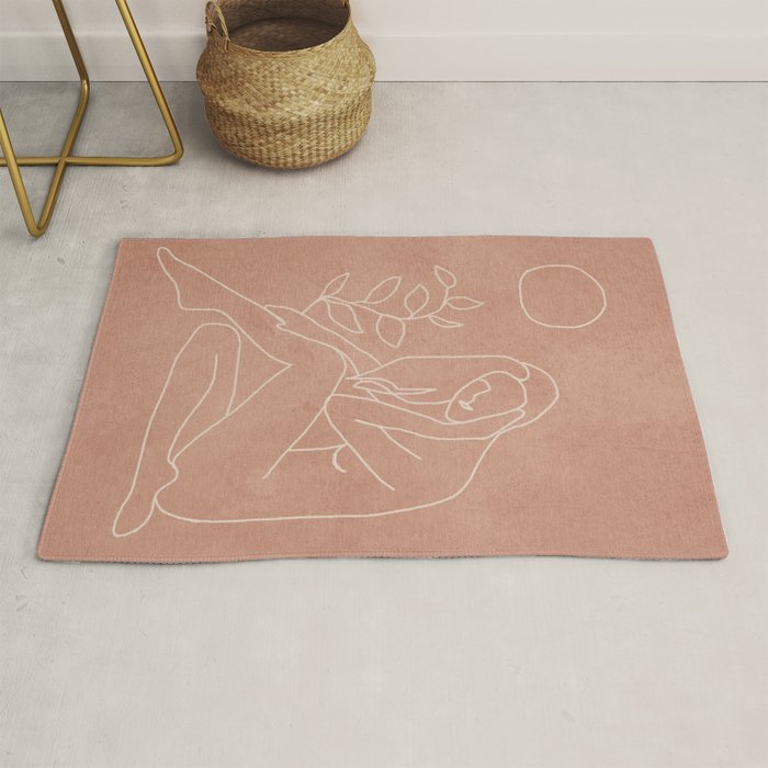 Engraved Nude Line I Rug Gallery Image 1