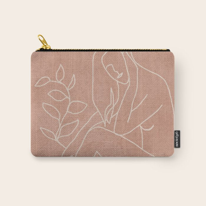 Engraved Nude Line I Carry All Pouch Gallery Image 1