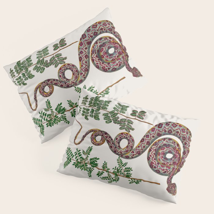 Mimosa Snake Seba Albertus Pillow Sham Gallery Image 3