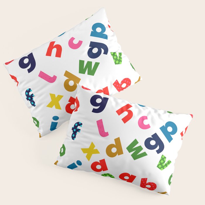 colourful alphabet Pillow Sham Gallery Image 3
