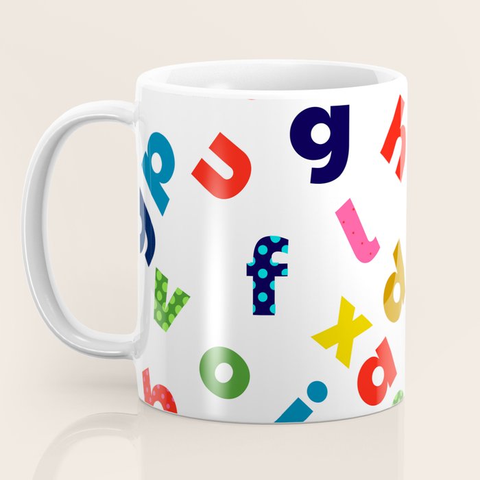 colourful alphabet Coffee Mug Gallery Image 3