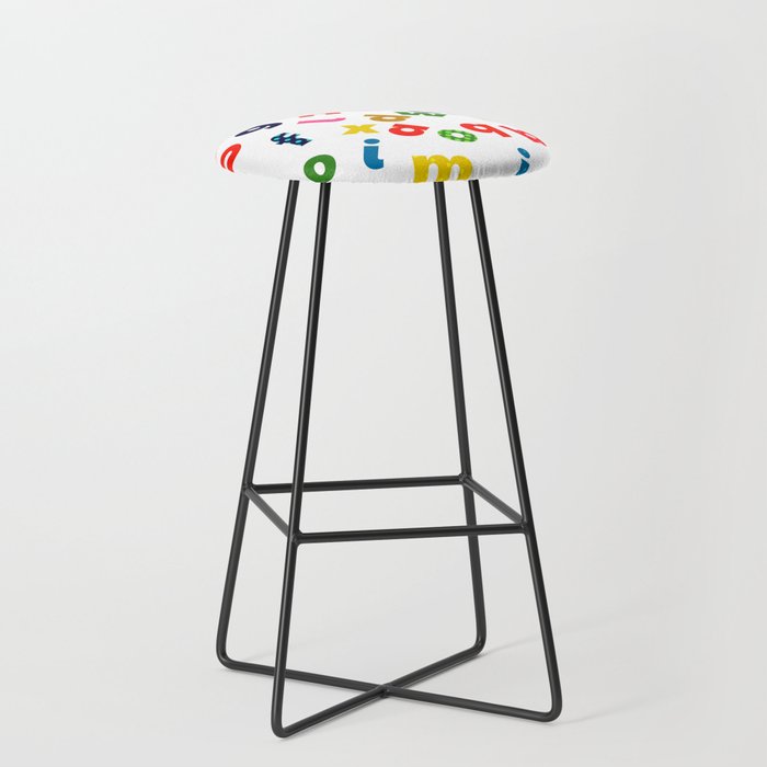 colourful alphabet Stool Gallery Image 1