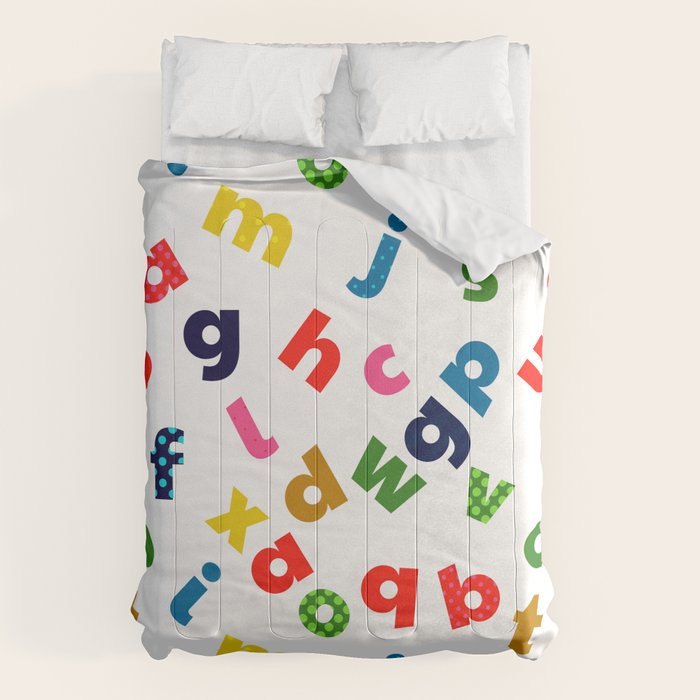 colourful alphabet Comforter Gallery Image 1