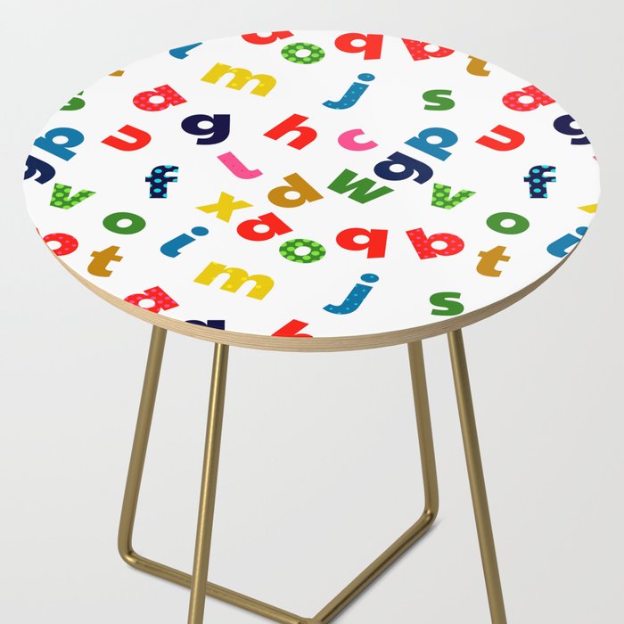 colourful alphabet Side Table Gallery Image 2