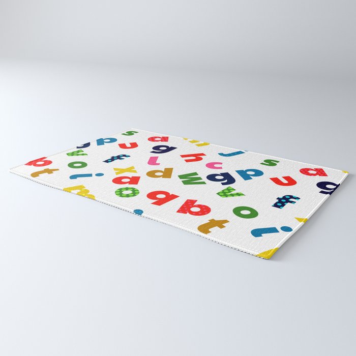 colourful alphabet Rug Gallery Image 3