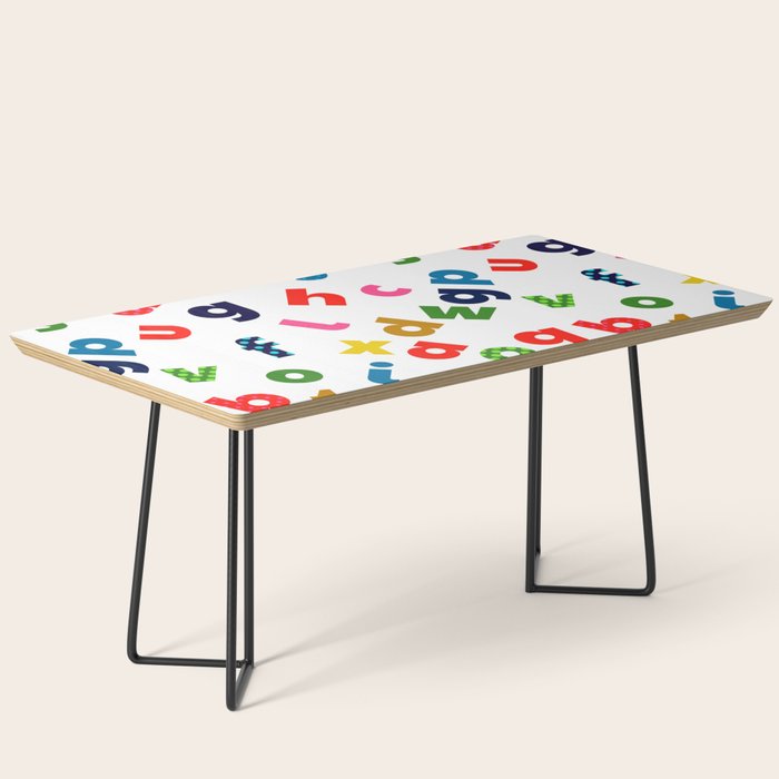 colourful alphabet Coffee Table Gallery Image 1