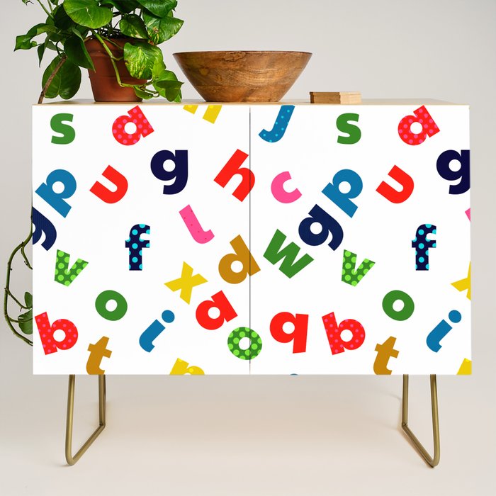 colourful alphabet Credenza Gallery Image 1
