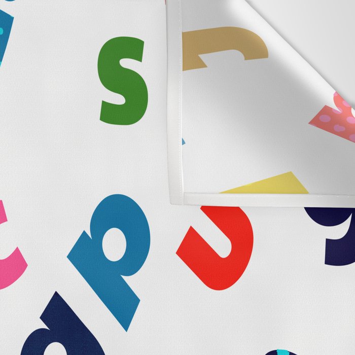colourful alphabet Wall Tapestry Gallery Image 3
