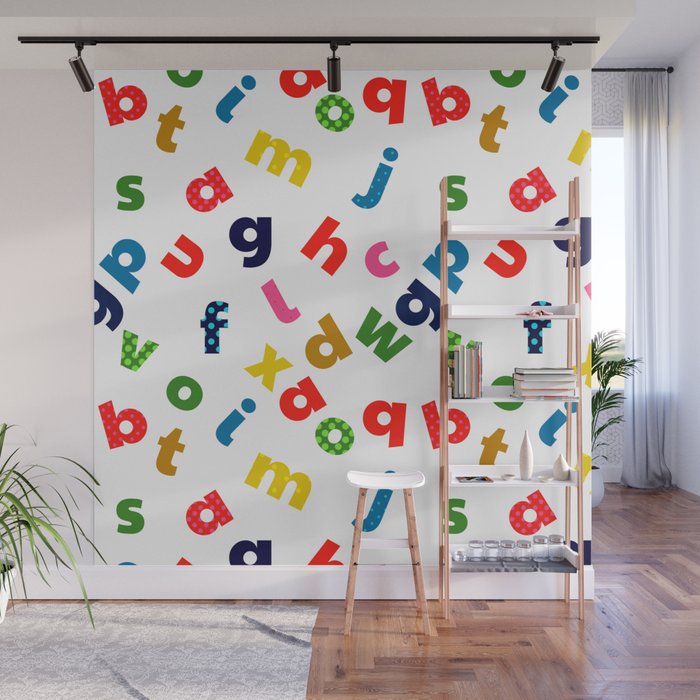 colourful alphabet Wall Mural Gallery Image 1